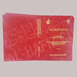 Double-fold Certificate Holder red